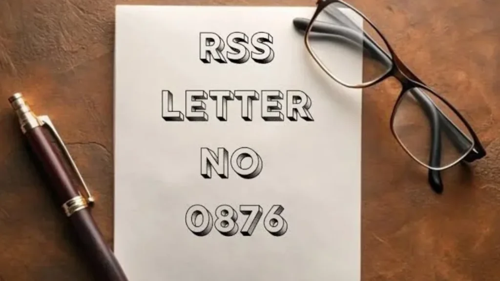 RSS Letter No. 0876