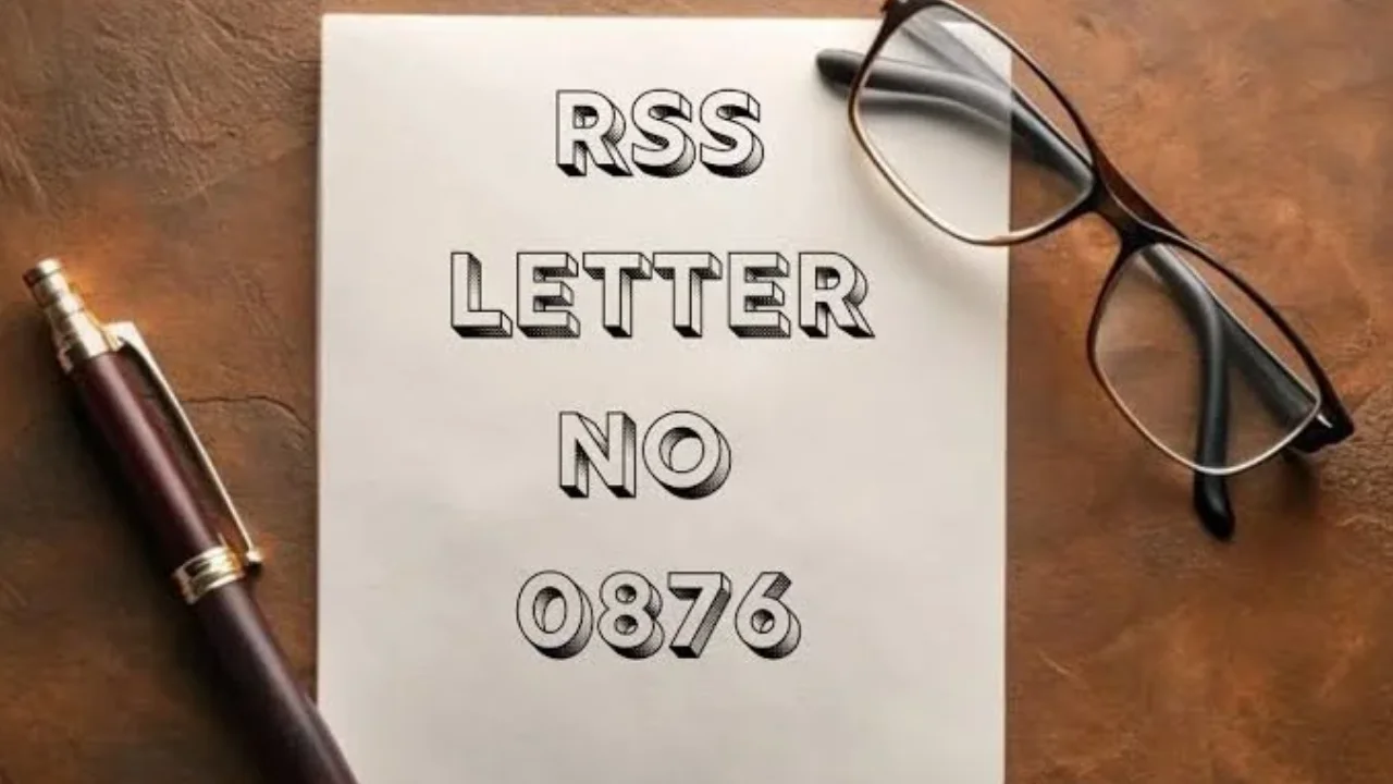 RSS Letter No. 0876