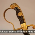 hongen civil war sword with lion head on handle